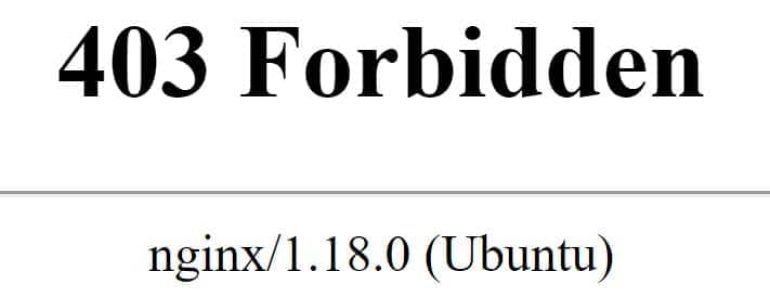 Nginx 403 Forbidden - How To Fix